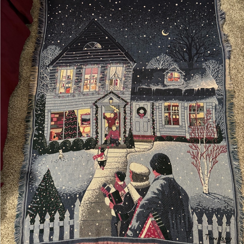 Coming Home Christmas Throw
